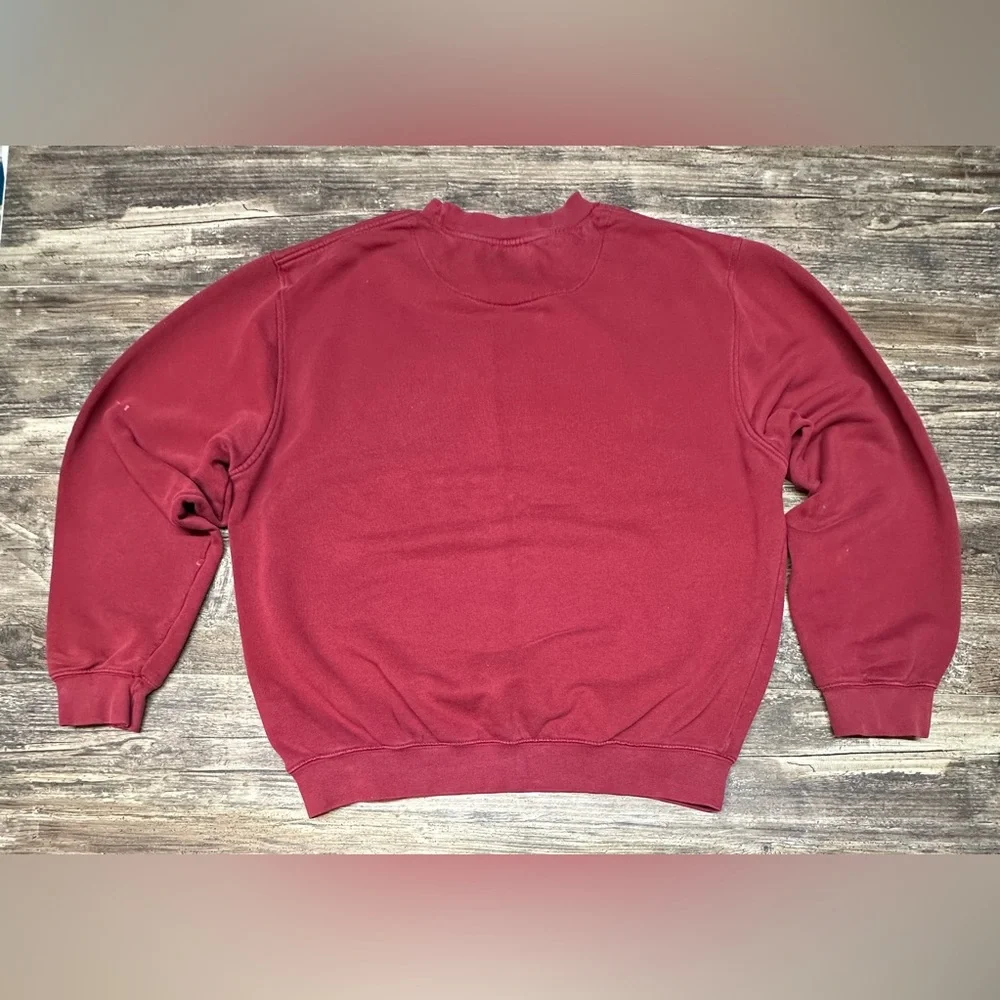 Nike Mini Swoosh Crewneck Sweatshirt Red Y2K Vintage Mens Large